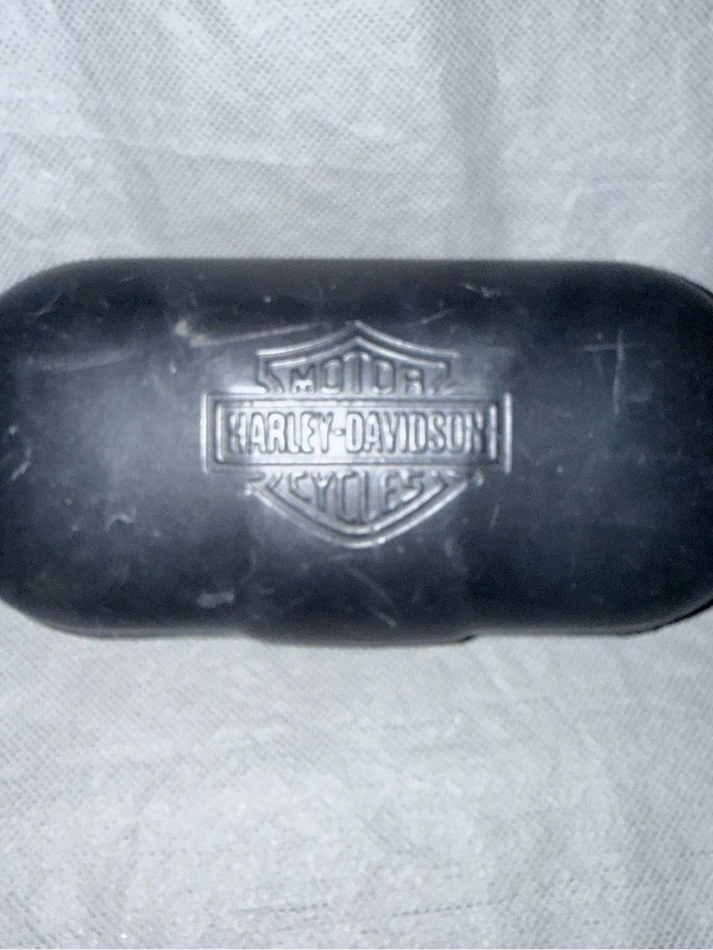 Harley Davidson Hard Eye glass Glasses Case Black Clamshell